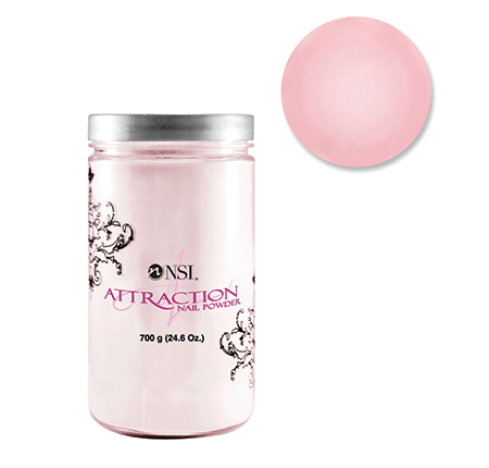 Attraction nail powder for artificial acrylic nail manicure extreme pink