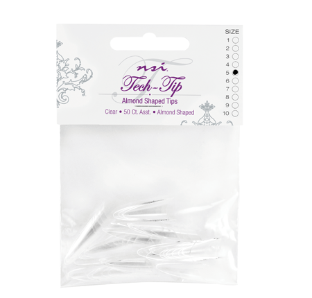 Clear Almond Nail Tips Refill for clear fake nails