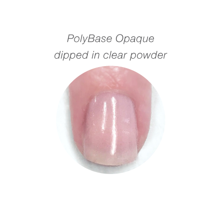 Dip Powder nails opaque pink base coat