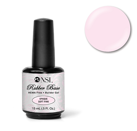 Opaque soft pink rubberbase