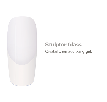 Balance Sculptor builder hard gel for nails color swatch crystal clear