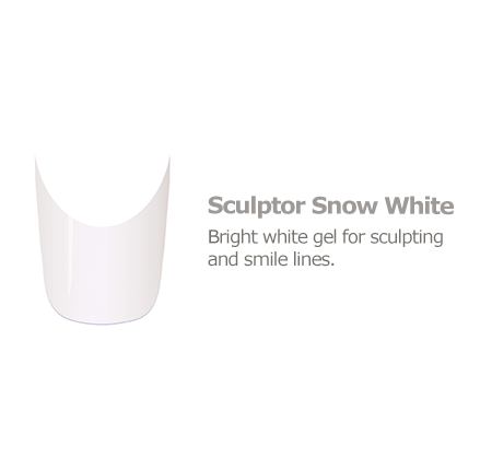 Balance Sculptor Snow White french nails hard gel
