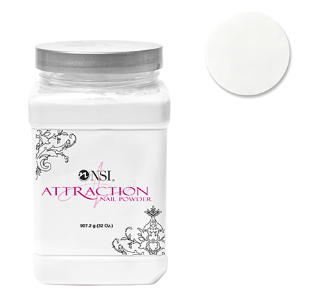 Attraction Radiant White Acrylic Powder nails