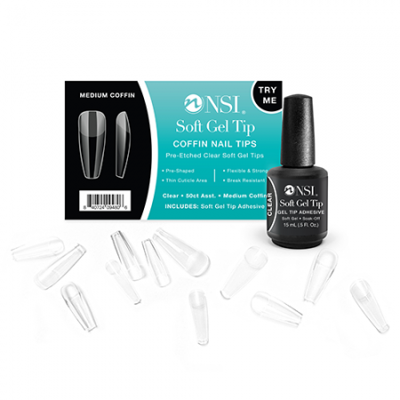 Soft Gel Try Me Kit coffin nail tips