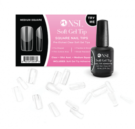 soft gel nail tips square